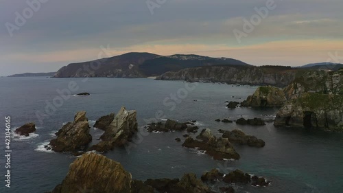 Atlantic ocean in Lugo Galicia Spain photo