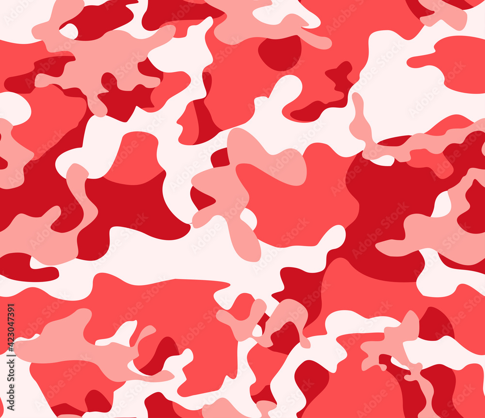 Camouflage red pattern, vector illustration for printing. Camouflage red pattern, vector illustration for printing.