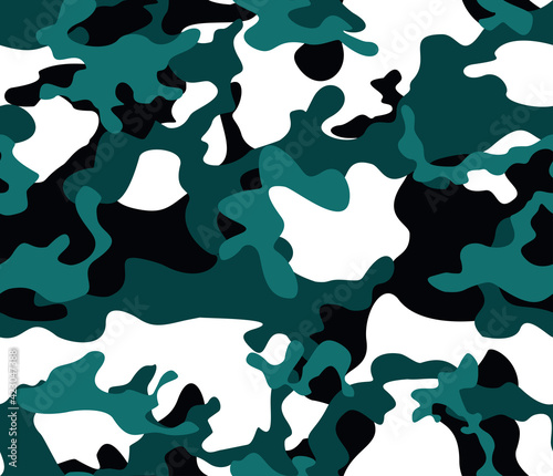 
Abstract camouflage, military geometric seamless pattern for printing.