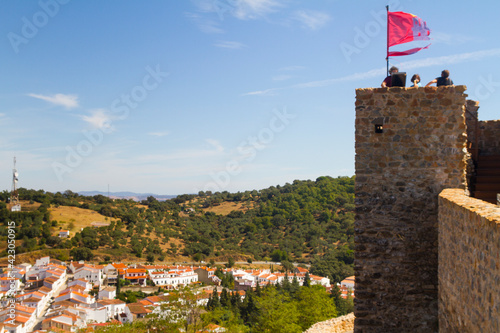 Fortaleza, Fortress, Castillo, Castle o Castel en el pueblo de Aracena, provincia de Huelva, comunidad autonoma de Andalucia, pais de España