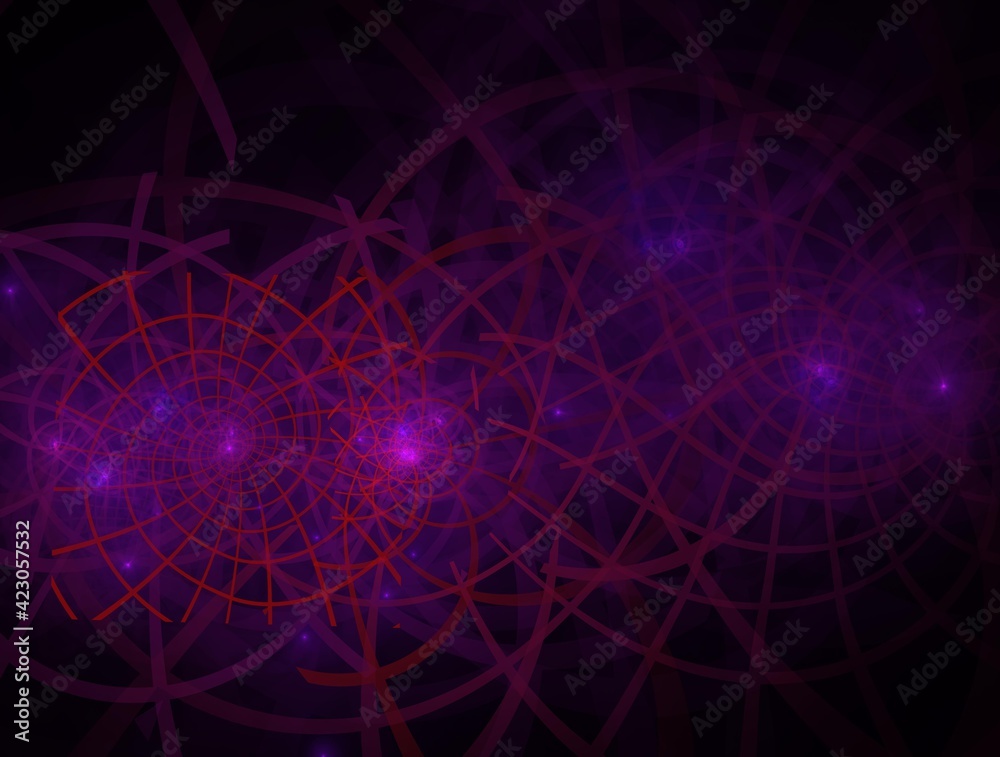 Naklejka premium Imaginatory fractal background generated Image