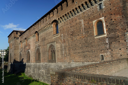 Milan, Italy: medieval castle known as Castello Sforzesco