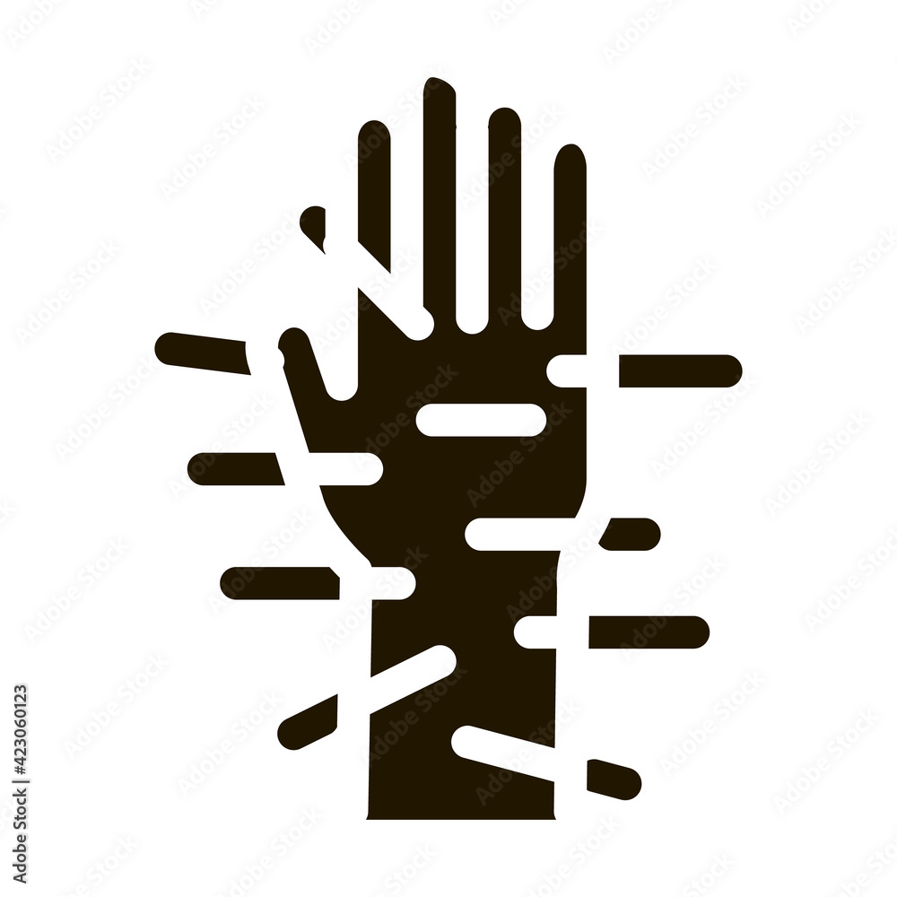 acupuncture hands icon Vector Glyph Illustration acupuncture hands icon Vector Glyph Illustration