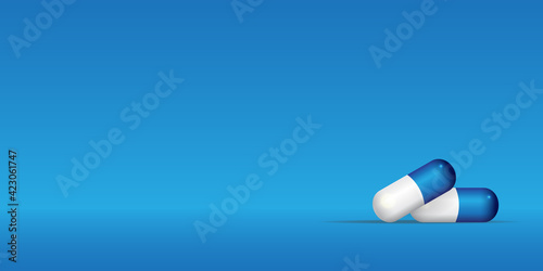 Pills. Medicine tablets isolated on background, different round and oblong drugs collection vector illustration.