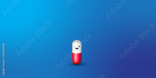 Pills. Medicine tablets isolated on background, different round and oblong drugs collection vector illustration.