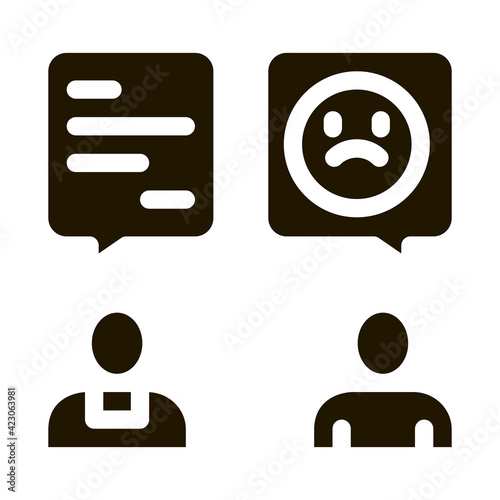 confession to priest icon Vector Glyph Illustration