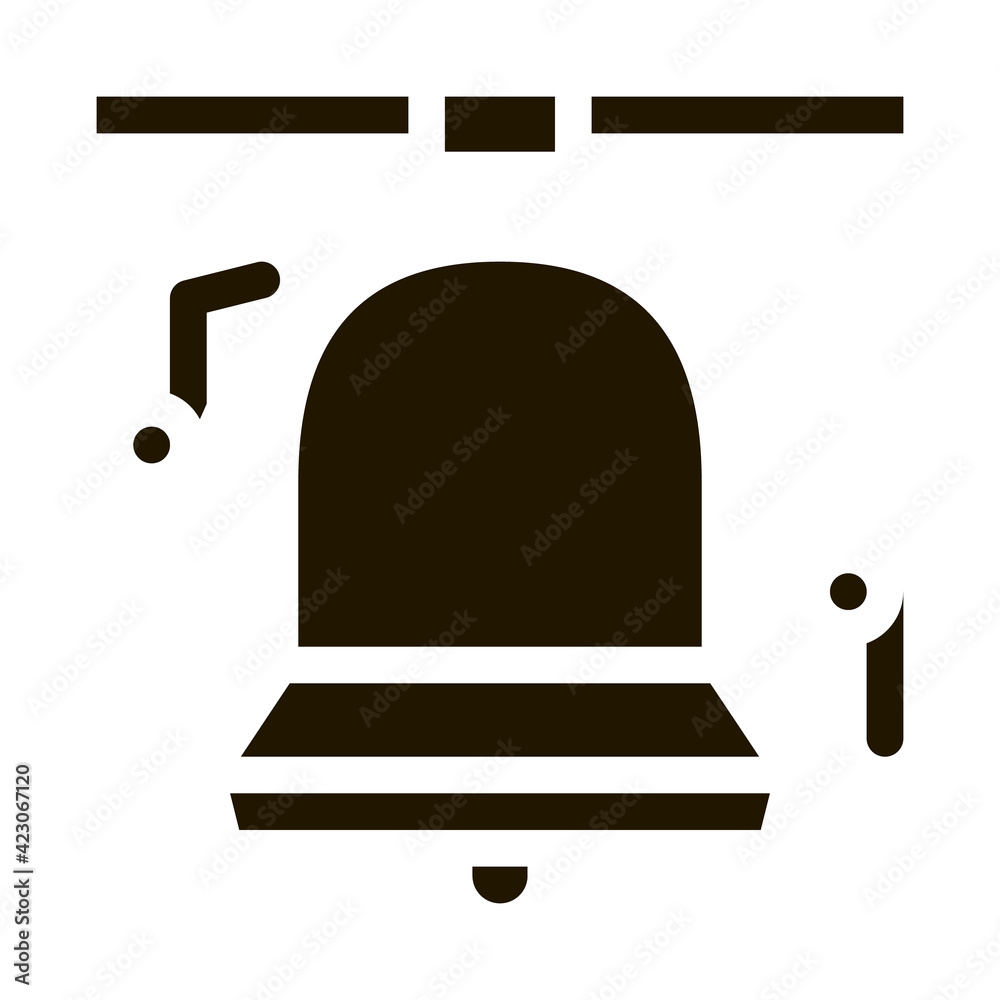 church bells icon Vector Glyph Illustration church bells icon Vector Glyph Illustration