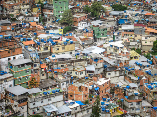 slum santa marta, favela, rio de janeiro, brazil, south america © Andrea Aigner