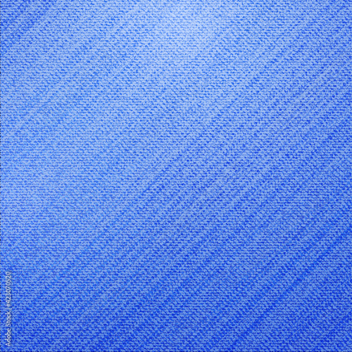 Bright blue denim texture for background. Jeans texture