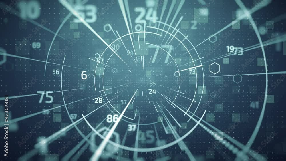 internet data Security concept techno background
