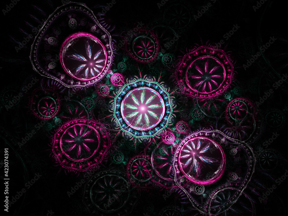 fractal on black fractal on black