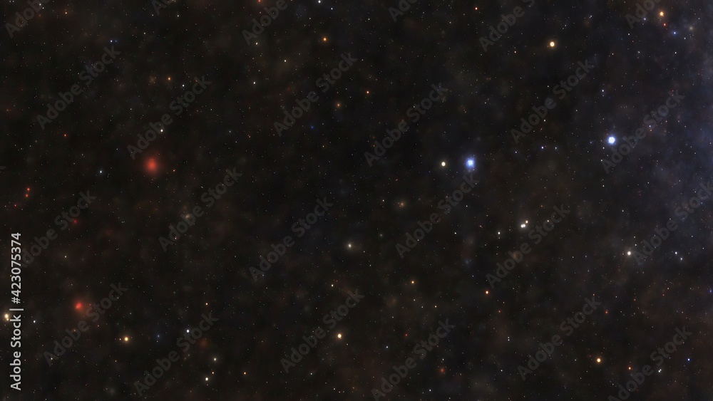 Naklejka premium Stars in the night sky nebula and galaxy