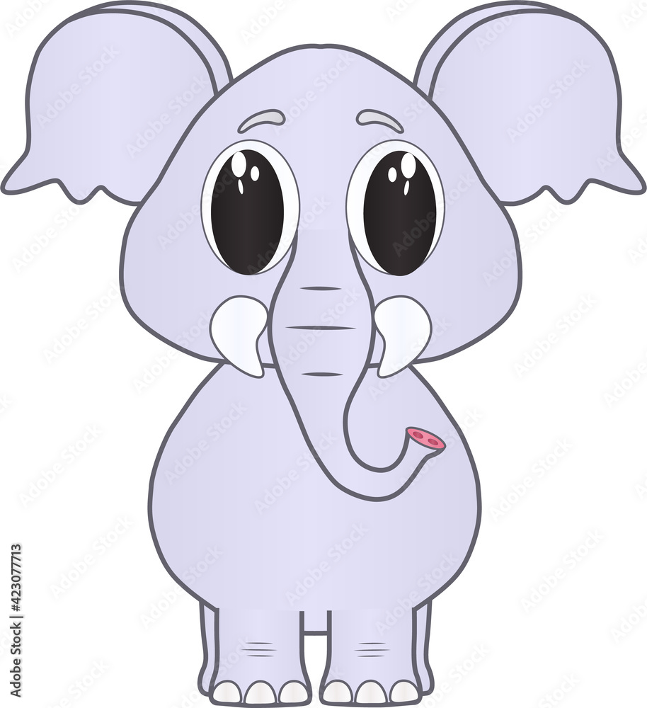 Obraz premium cute elephant cartoon
