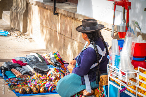 Photography clothes for sale at market, sucre, bolivia