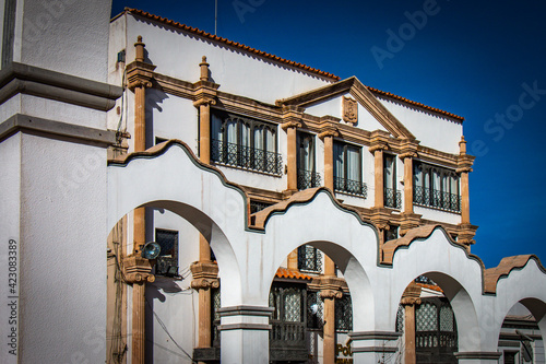 colonnial architecture in potosi, bolivia photo