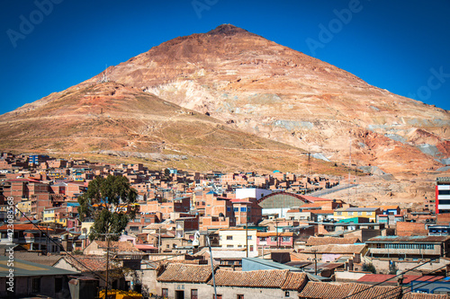 mining town of potosi, bolivia, cerro rico, mine photo