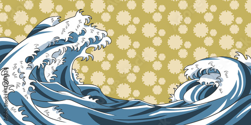 海　和風　雪輪