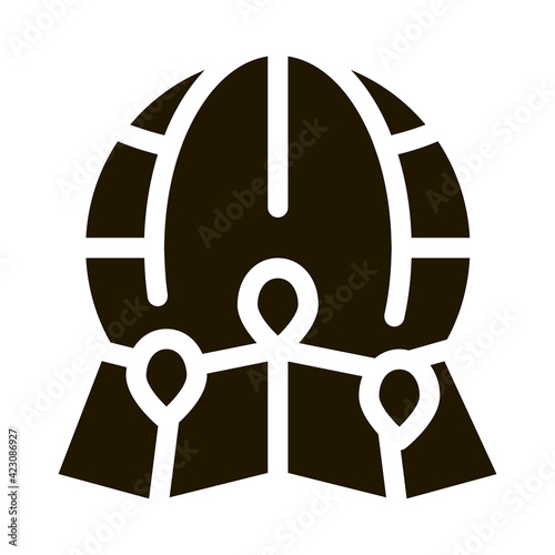 landscape ecology science icon vector illustration