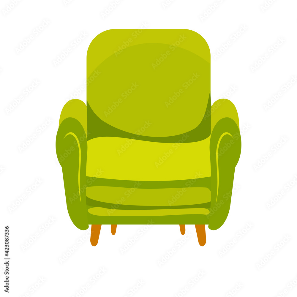 green armchair isolated green armchair isolated