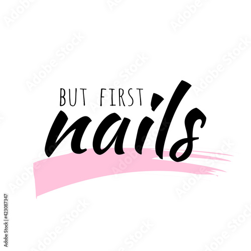 First nails print card