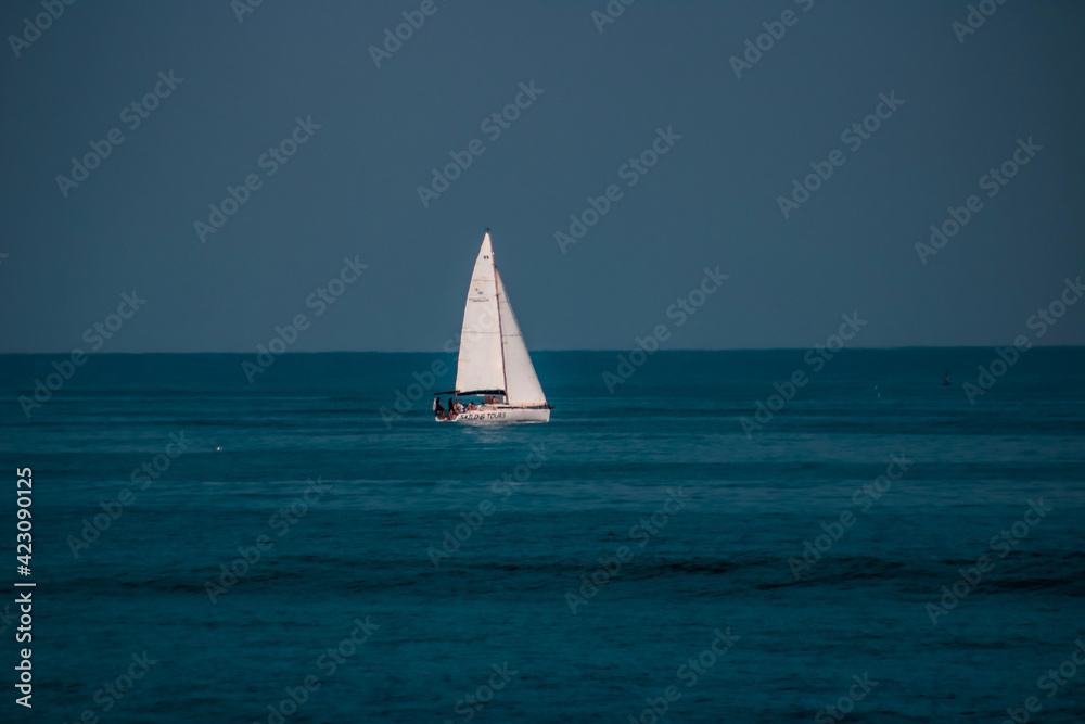 sailboat on the sea
