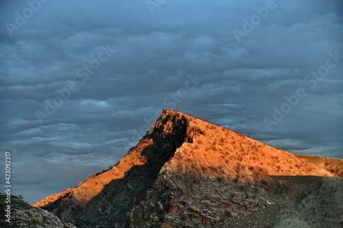 Safeen Mountain under Sunset Glow