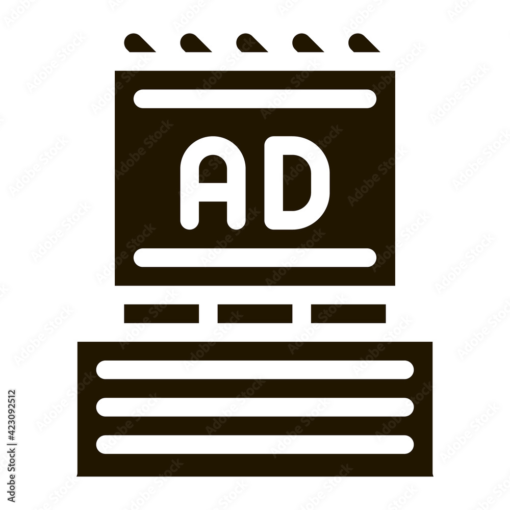 billboard on top of high-rise building icon vector illustration billboard on top of high-rise building icon vector illustration