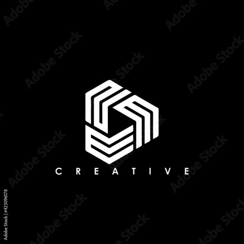 NEM Letter Initial Logo Design Template Vector Illustration