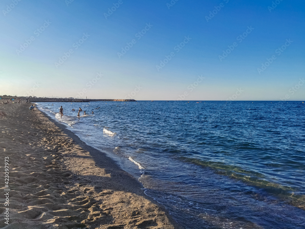 beach in the morning