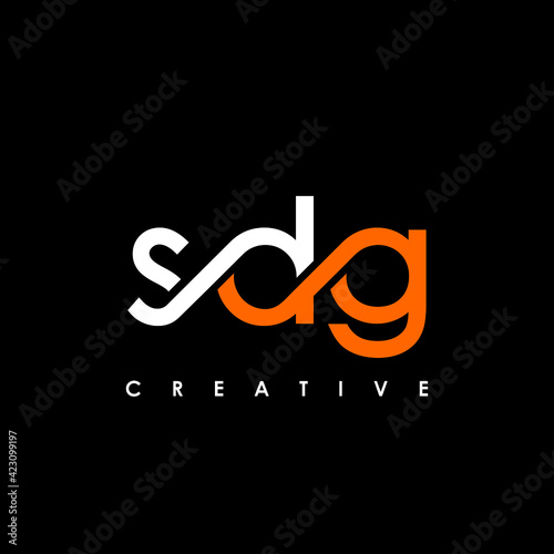 SDG Letter Initial Logo Design Template Vector Illustration