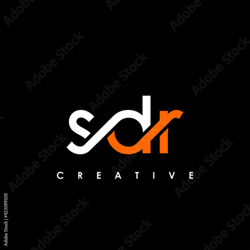 SDR Letter Initial Logo Design Template Vector Illustration photo