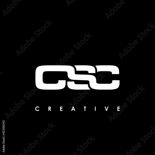 CSC Letter Initial Logo Design Template Vector Illustration photo