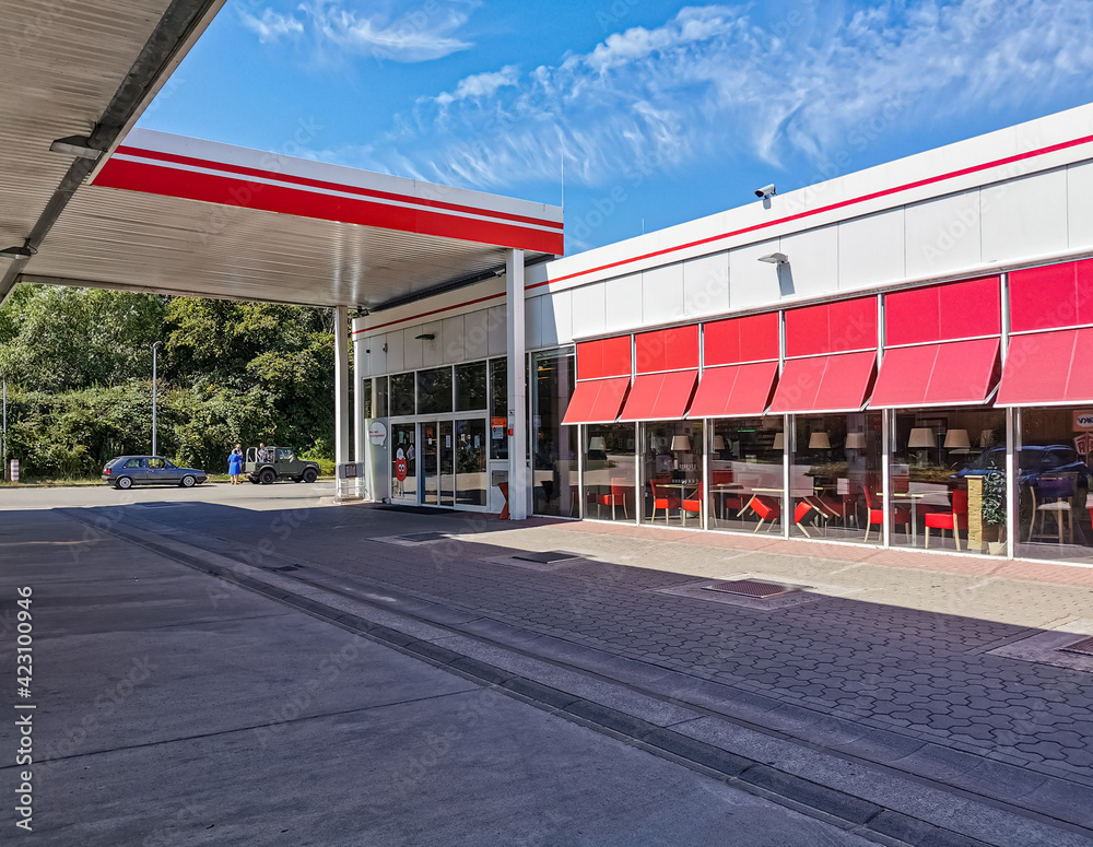 gas station