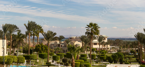 Park recreation areas of Egypt. Garden and landscape design.