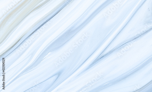 Marble rock texture blue ink pattern liquid swirl paint white dark that is Illustration background for do ceramic counter tile silver gray that is abstract waves skin wall luxurious art ideas concept.
