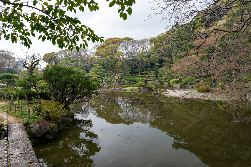 Keitakuen, pure Japanese style garden in Osaka, Japan Keitakuen, pure Japanese style garden in Osaka, Japan