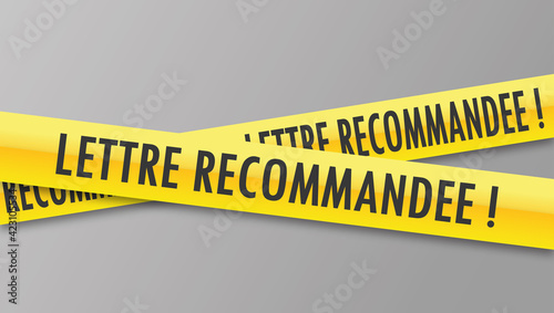 Logo lettre recommandée.