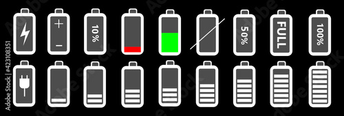 icon displaying the battery status