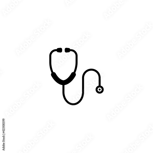 stethoscope icon vector for web, computer and mobile app