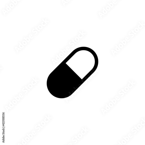 medicine Capsule or pill icon vector for web, computer and mobile app