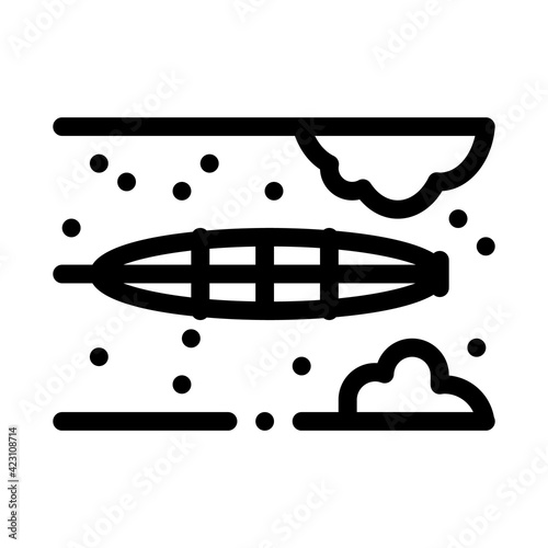 cleaning operation of atherosclerosis line icon vector illustration