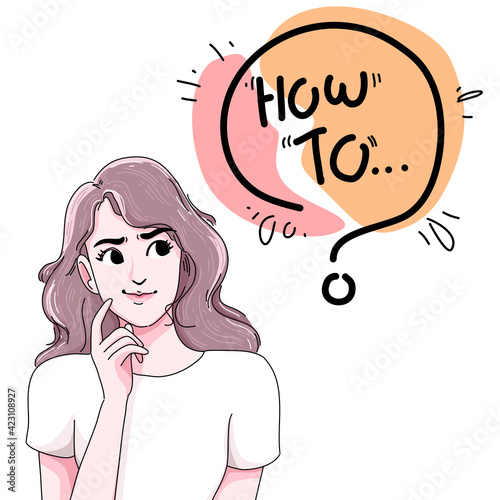 What you need to know? Cartoon illustration.