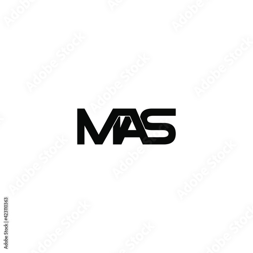 mas letter original monogram logo design
