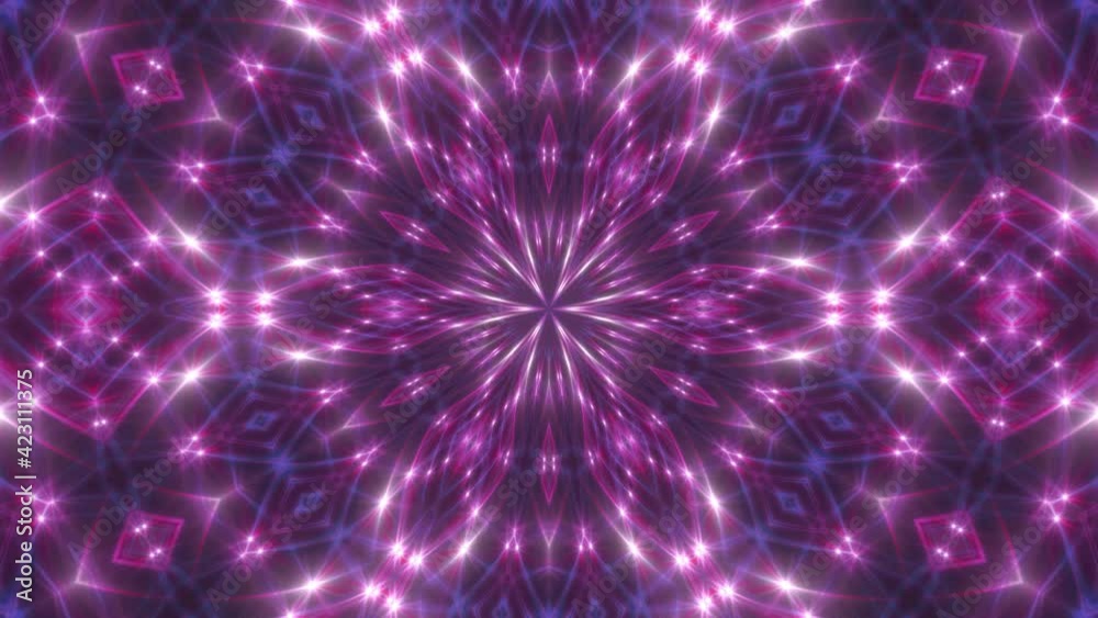 Cosmic chaos trippy animated background. Symmetric kaleidoscope backdrop from hypnotic laser rays. VJ style Flowing ornament footage. Seamless loop Cosmic chaos trippy animated background. Symmetric kaleidoscope backdrop from hypnotic laser rays. VJ style Flowing ornament footage. Seamless loop