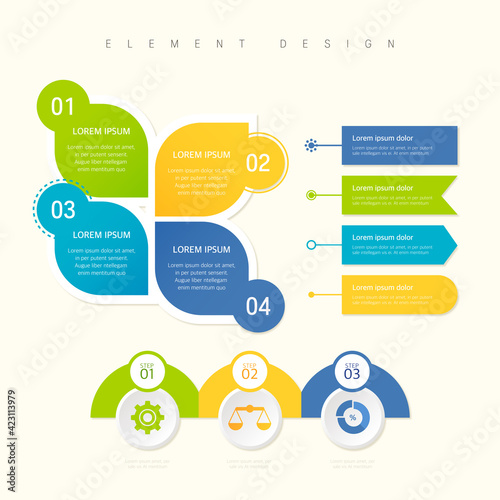 Highly utilized web element infographic 