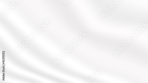 white soft blur ripple fabric sheet as abstract background