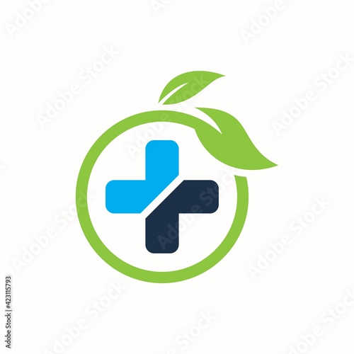 Nature Medical Logo Design Element