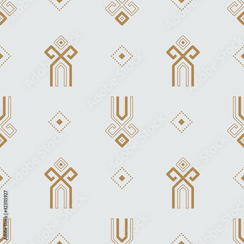Seamless pattern of ancient