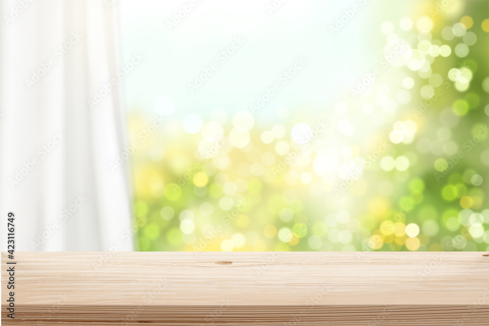 Wooden stage for product display