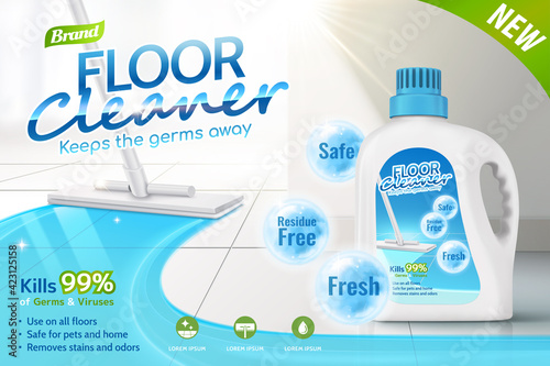 Floor cleaner promo ads